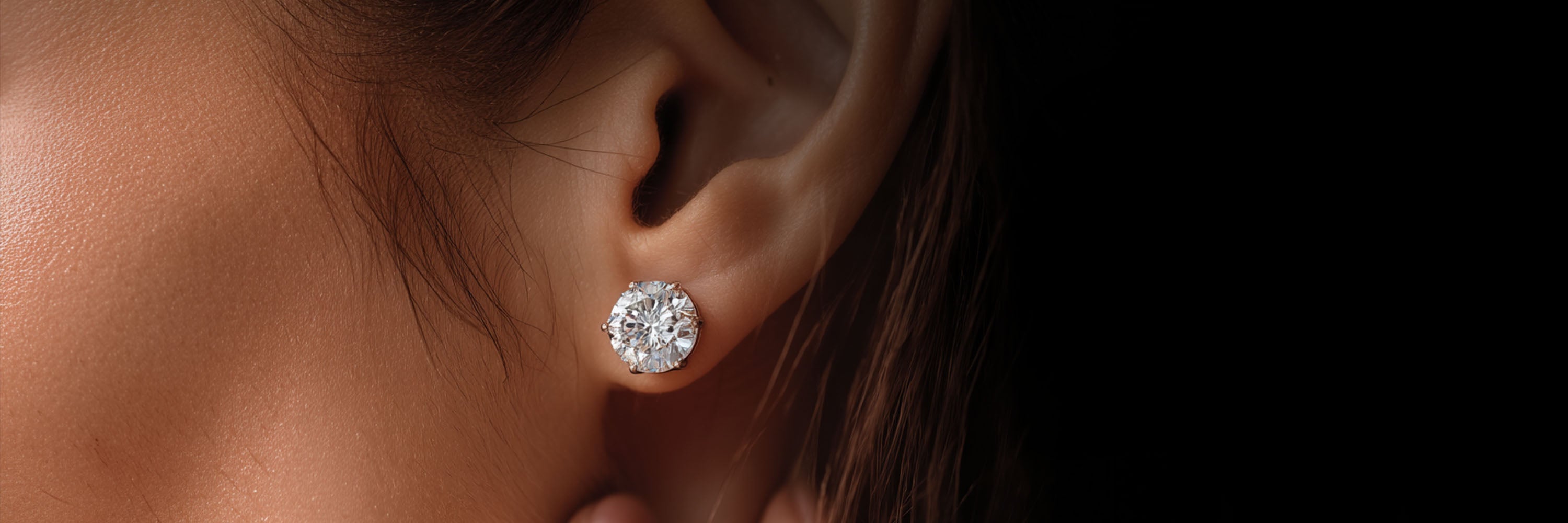 עגילים יהלומי מעבדה