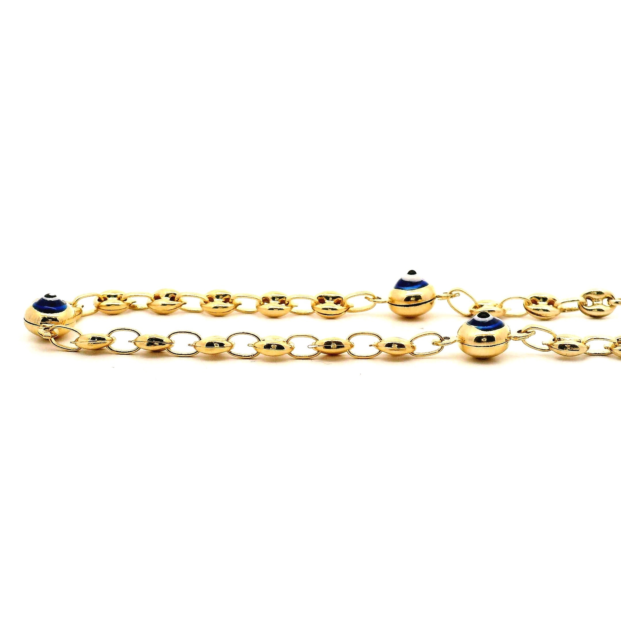 coffee bean link Bracelet - No. 4352