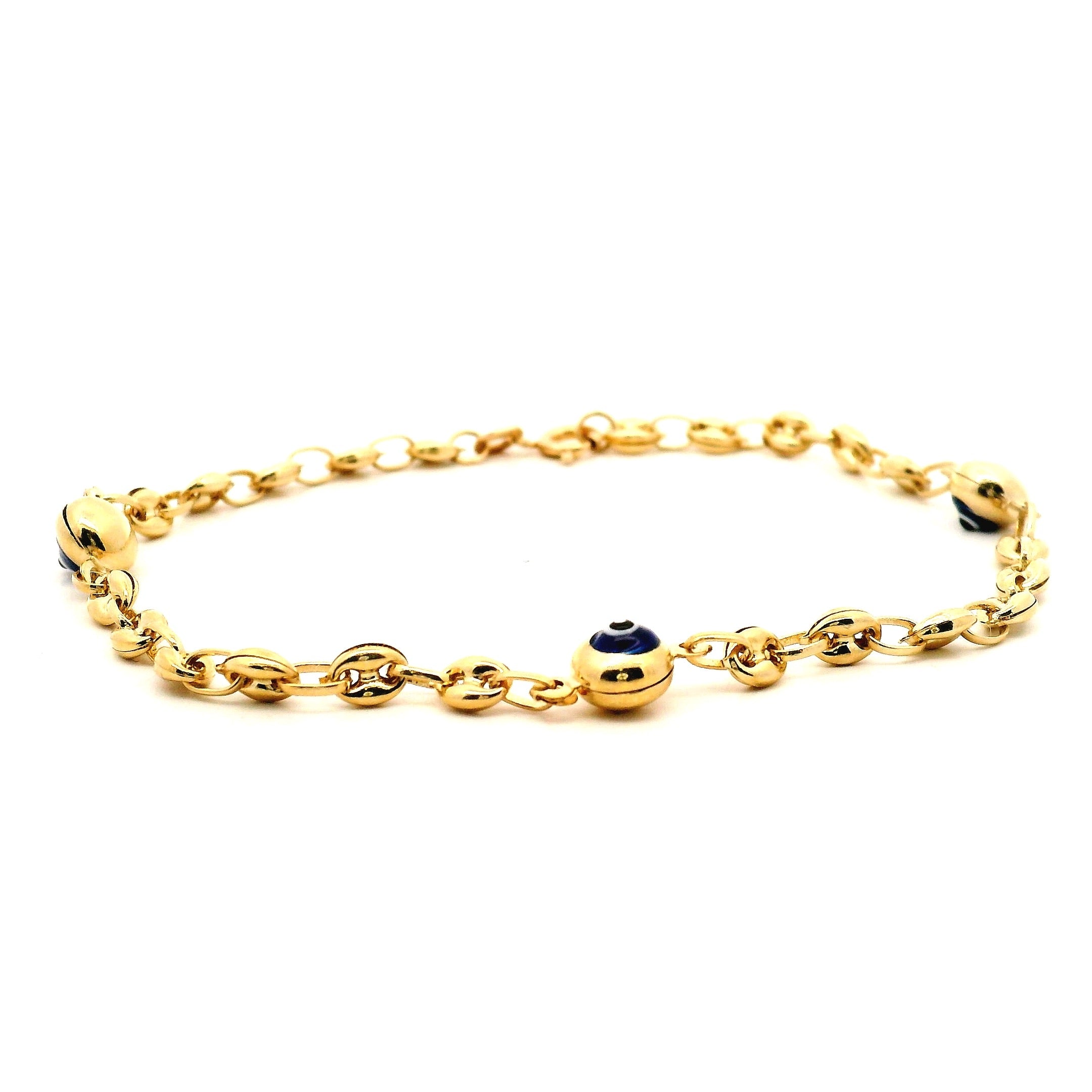 coffee bean link Bracelet - No. 4352